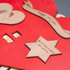 Wooden calendar Heart