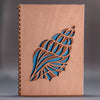 Wooden Notebook Seashell