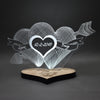 Tisch LED-Lampe - Armbrust dreifaches Herz