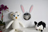 Candle set with Rabbit decorative mirror