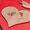 Wooden calendar Heart